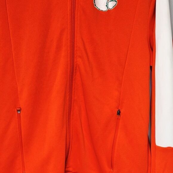 Clemson Tigers Jordan Men’s Sz L Warm Up Jacket Basketball Running Windbreaker - Picture 3 of 16